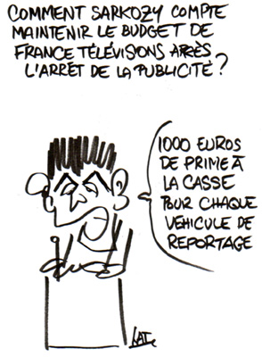 comment Sarkozy compte maintenir le budget de France Télévisions