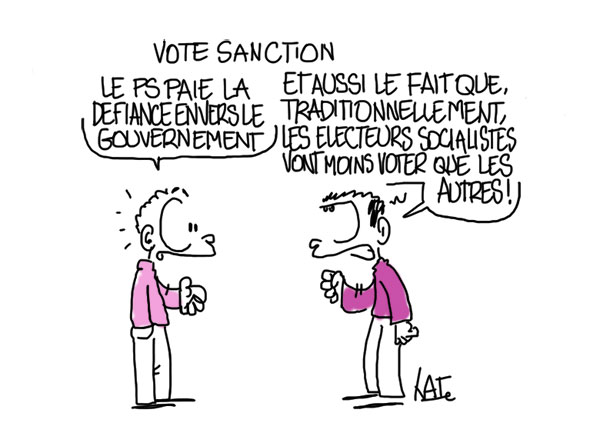 vote sanction pour le PS